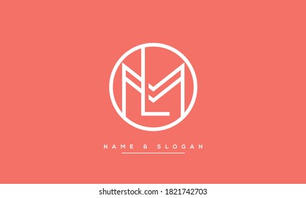 LM, ML Abstract Logo Monogram Template