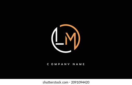 Monograma de las letras de los alfabetos LM, ML