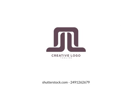 LM ML LN NL  Abstract initial monogram letter alphabet logo design