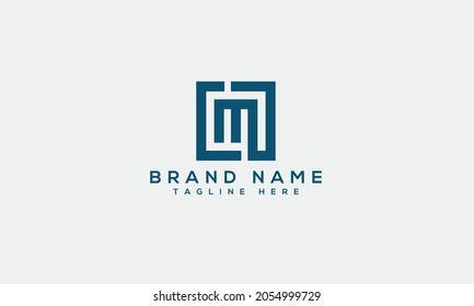 LM modernes Logo, kreatives Design-Alphabet-Buchstabensymbol
