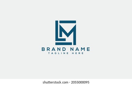 Logo moderno diseño creativo diseño de LM letra icono