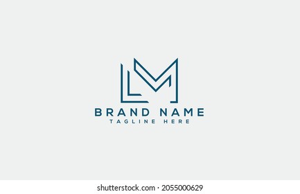 LM modern logo creative design alphabet letter icon