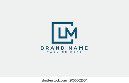 LM modern logo creative design alphabet letter icon