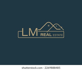 LM Real Estate  Consultants Logo Design Vectors images. Luxury Real Estate Logo Design