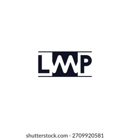 LMP ABSTRACTAS NEGATIVO ESPACIO LOGO DISEÑO IDEA VECTOR.eps