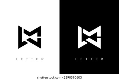 LMW letter logo creative design. LMW unique design