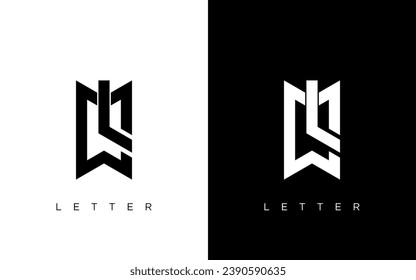 LMW letter logo creative design. LMW unique design