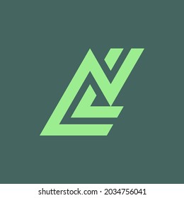 LN alphabet logo that combines 2 letters into one logo or symbol that is unique and original. consists of letters L and N. editable and easy to custom