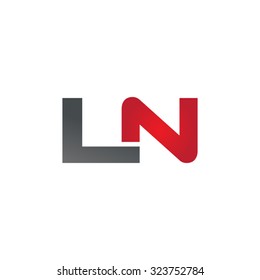 LN company linked letter logo