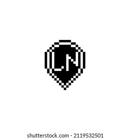 LN creativo concepto de diseño de logotipo de letra para su venta en un diseño profesional de alta calidad que se imprimirá en cualquier medio impreso