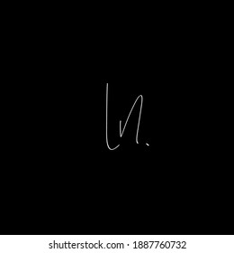 LN handwritten logo for identity