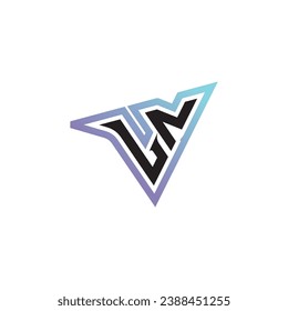 LN letter combination cool logo esport or gaming initial logo as a inspirational concept design