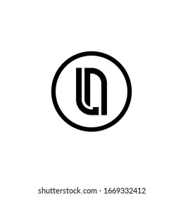 LN letter logo icon initial vector