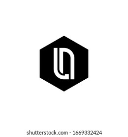 Icono de logotipo de letra LN vector inicial