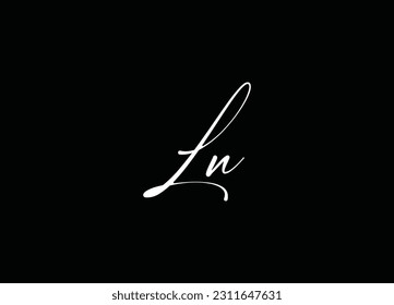 Logotipo de letra LN y plantillas de diseño de vectores