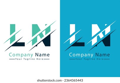 LN Letter Logo Vector Design Concept Elements