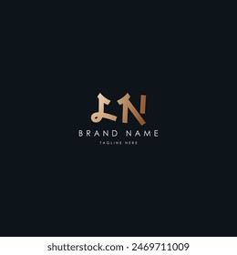 LN letters vector logo design