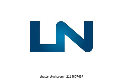 Icono de logotipo de letras vinculadas LN