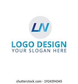 ln logo design professional logo 
