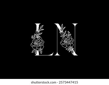 LN logo desing and monogram logo
