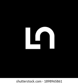 ln minimal logo icon design vector isolated design flat illustration