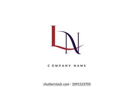 LN, NL Alphabets Letters Logo Monogram