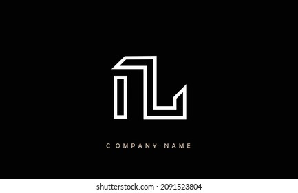 LN, NL Alphabets Letters Logo Monogram
