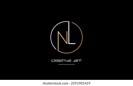 LN, NL, L, N abstract letters logo monogram