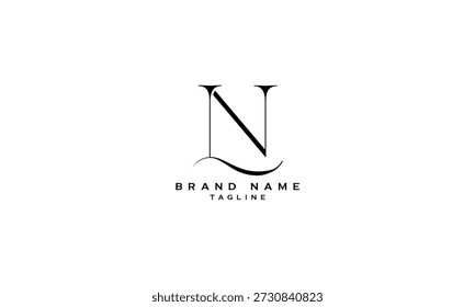 LN NL L Y N Abstractas inicial monograma letra alfabeto logo diseño