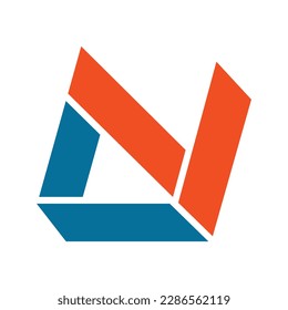 Logo-Vorlage für LN NL-Buchstaben