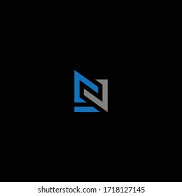 LN or NL logo and icon designs with different colors and backgrounds