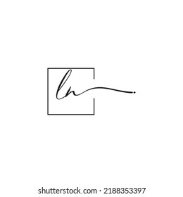 LN siganture logo concept in high quality professional design that will print well across any print media