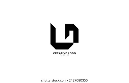 LN UN Abstract initial monogram letter alphabet logo design