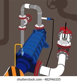 Lndustrial plant oil pump