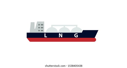 Lng Tanker Icon Clipart Image Isolated Stock Vector (Royalty Free ...