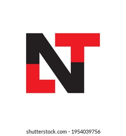 LNT letter logo design vector