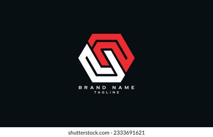 LNU, LN, NL, Resumen diseño inicial del logotipo del alfabeto de una letra monográfica