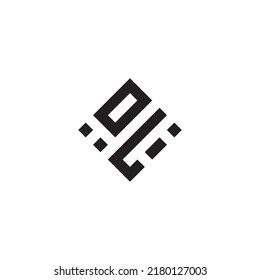 LO abstract geometric concept logo in high quality professional design that will be best for street style