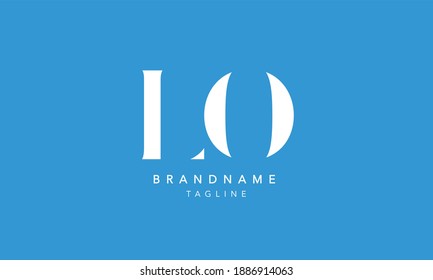 LO Alphabet initial Letter Monogram Icon Logo vector illustration