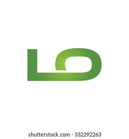 LO company linked letter logo green