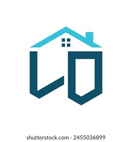 LO House Logo Design Template. Letter LO Logo for Real Estate, Construction or any House Related Business