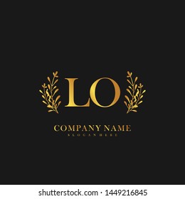 LO Initial beauty floral logo template