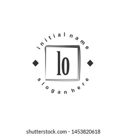 LO Initial beauty monogram logo vector