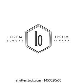 LO Initial beauty monogram logo vector