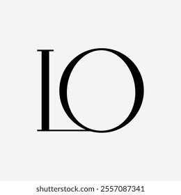 lo Initial Letter Logo Symbol