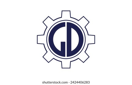 LO initial letter mechanical circle logo design vector template. industrial, engineering, servicing, word mark, letter mark, monogram, construction, business, company, corporate, commercial, geometric