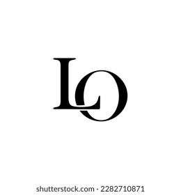 LO initial letter monogram logo
