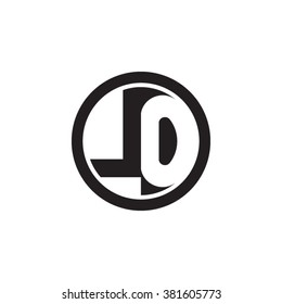LO initial letters circle monogram logo