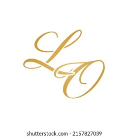 LO initial logo design vector stock