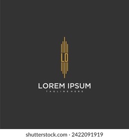 LO initial monogram business logo